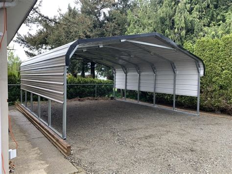 metal carport enclosure|attached carports metal carport kits.